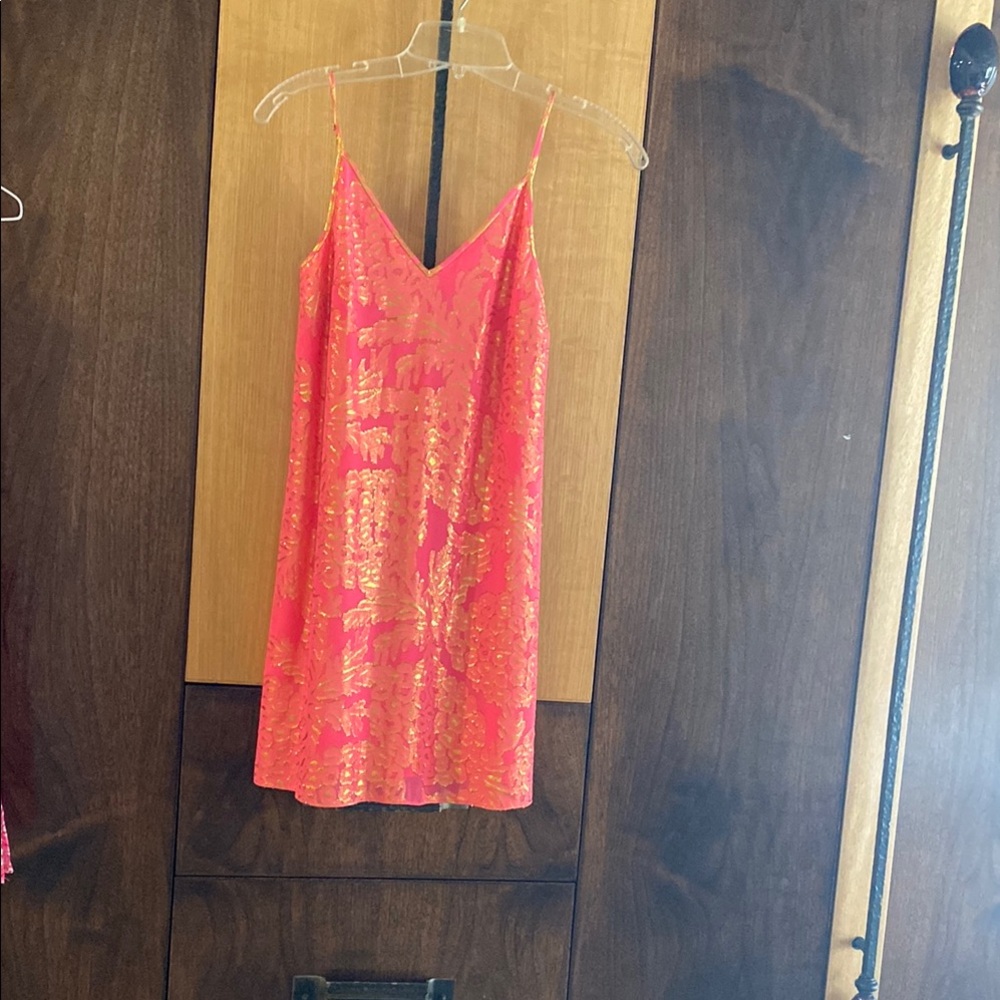 Lilly Pulitzer - Vibrant Pink and coral Slip Dress